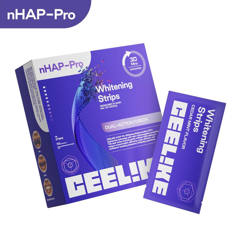 Teeth Whitening Kit - Фиолетовые полоски для отбеливания зубов, 14