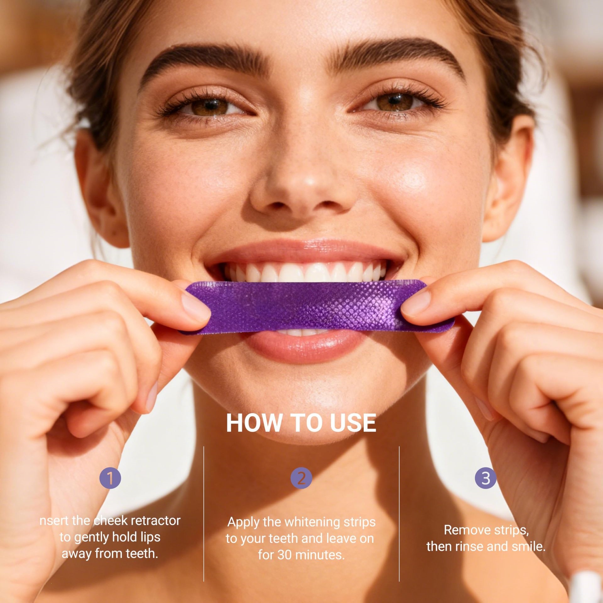 Фиолетовые полоски для отбелив – обзор и цена Teeth Whitening Kit