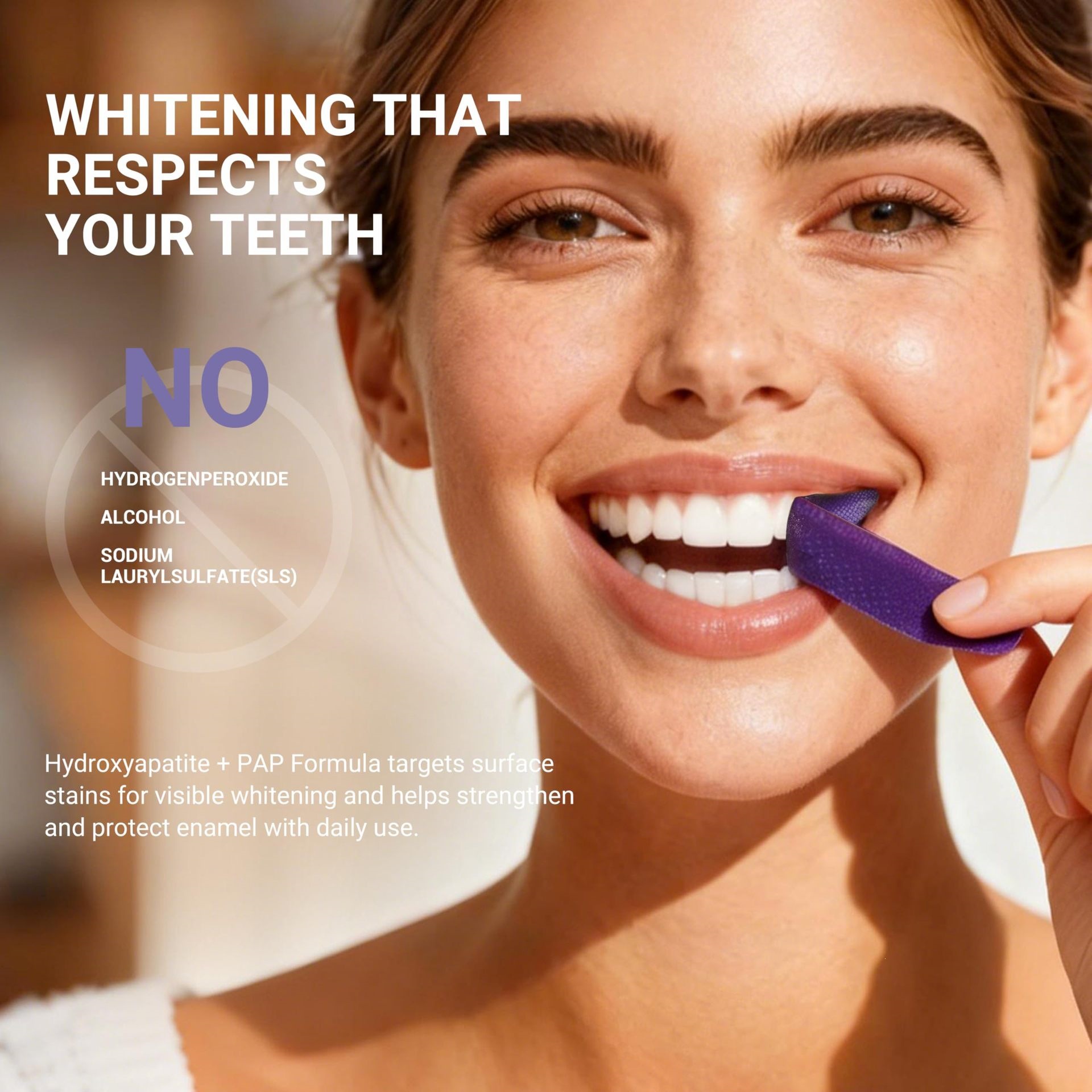 Фиолетовые полоски для отбелив – обзор и цена Teeth Whitening Kit