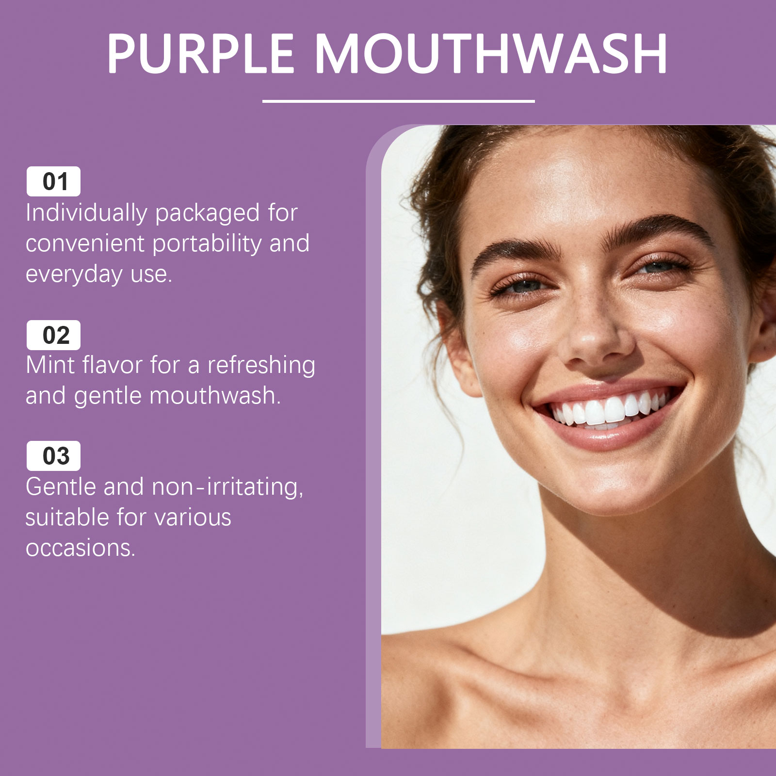 Фиолетовый ополаскиватель для  – обзор и цена Teeth Whitening Mouthwash